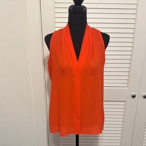Violet & Claire Vibrant Orange Blouse
